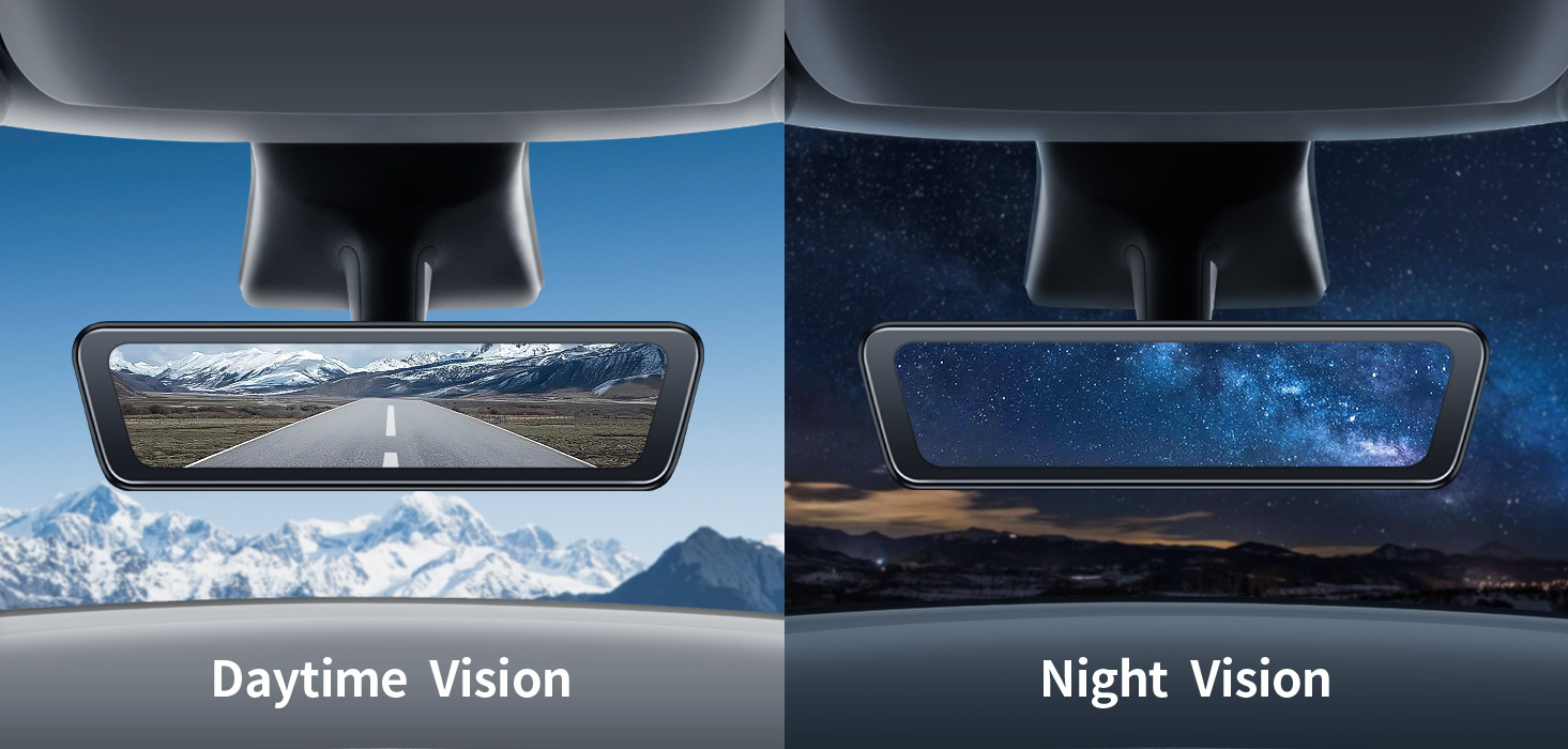 Suitable for Tesla Model 3 Interior Rearview Mirror Model Y Front and Rear Dual-Stream Streaming Media Rearview Mirror S82