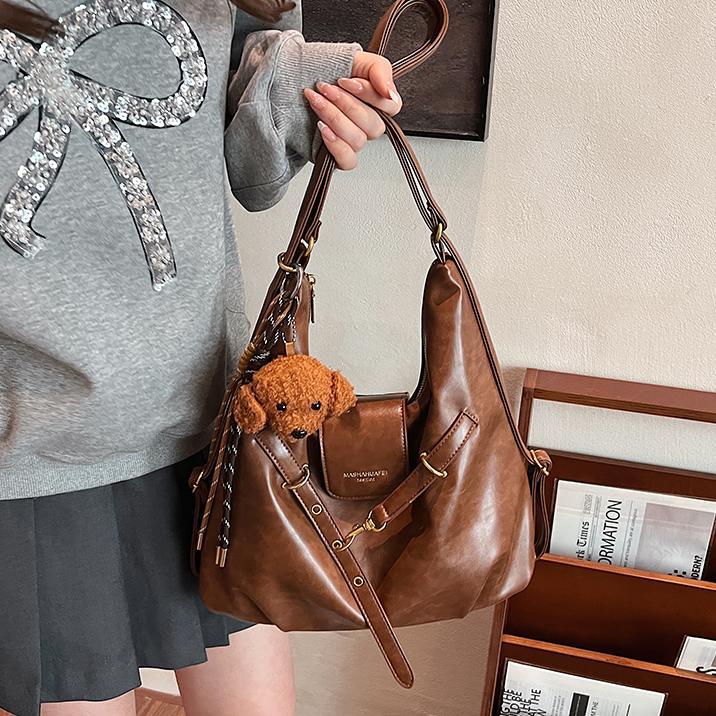 Yadan estilo retro mochila para mujeres 2024 nuevo estilo versátil pequeña función mochila de viaje al trabajo tote