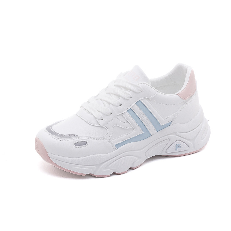 Zapatos Deportivos Casuales Versátiles de Estilo Coreano Otoño 2021 para Mujer, Zapatos Blancos Modernos para Estudiantes, Zapatos de Plataforma con Suela Gruesa 851