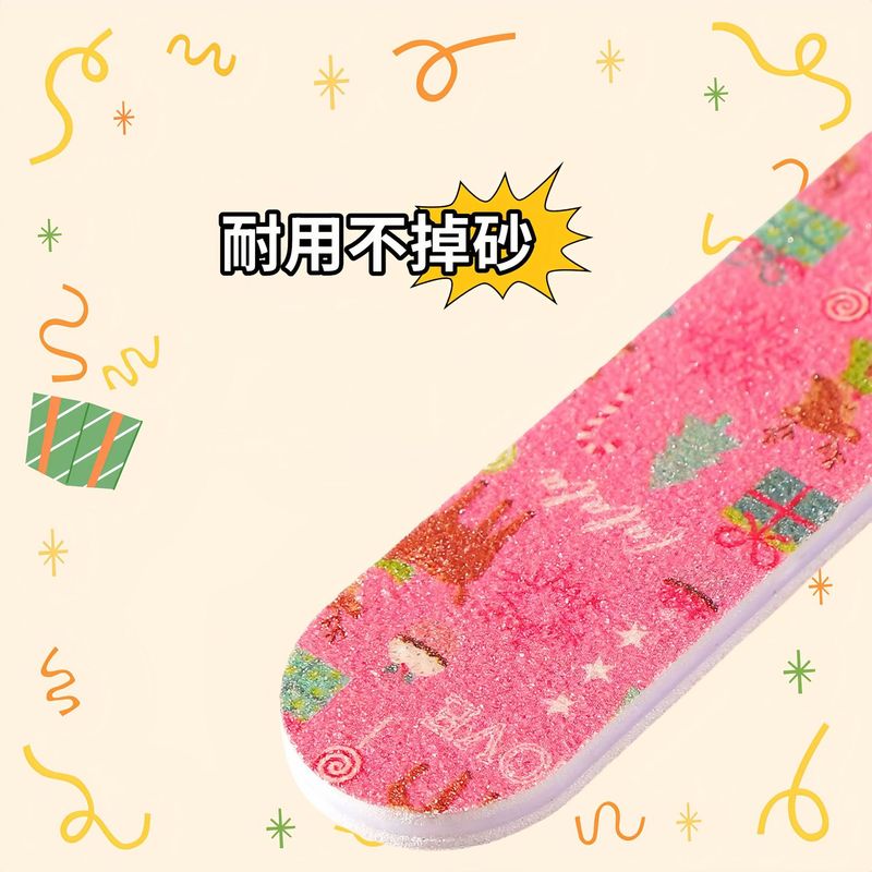 工場の爪やすりのクリスマスの爪やすりの両面のプリントの爪やすりのネイルアマゾンの同じタイプの修理バー|undefined