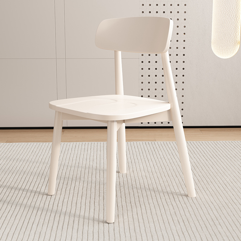 Fuente de fábrica de madera sólida nórdica silla de comedor doméstica pequeño restaurante hotel roble bolsillo respaldo silla negra taburete