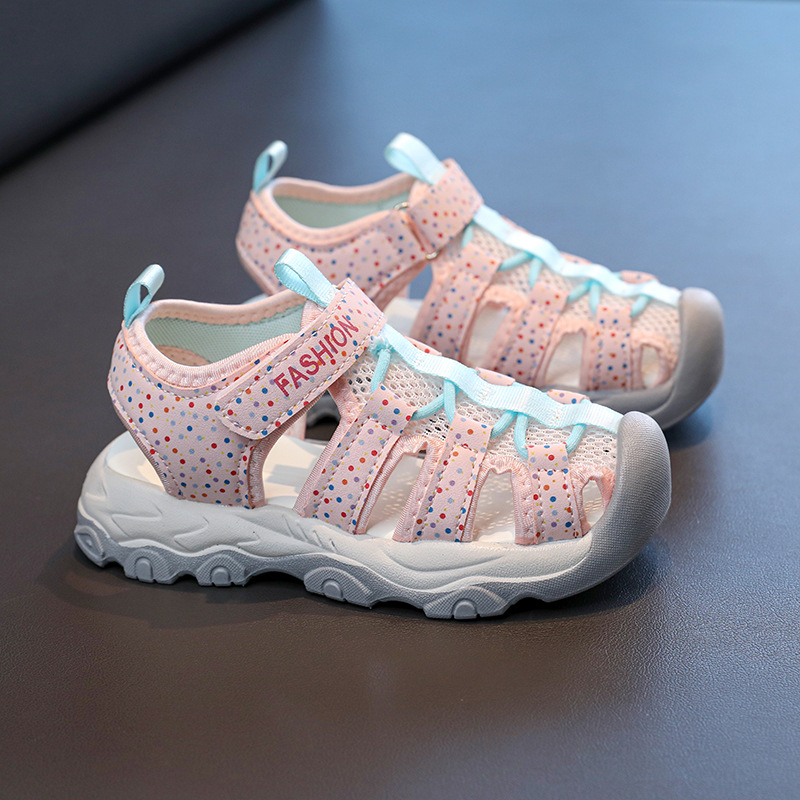 Niñas sandalias Baotou 2026 verano nuevo tipo de niños con suela suave de moda versátil zapatos de playa antideslizantes zapatos retrocesivos image 8