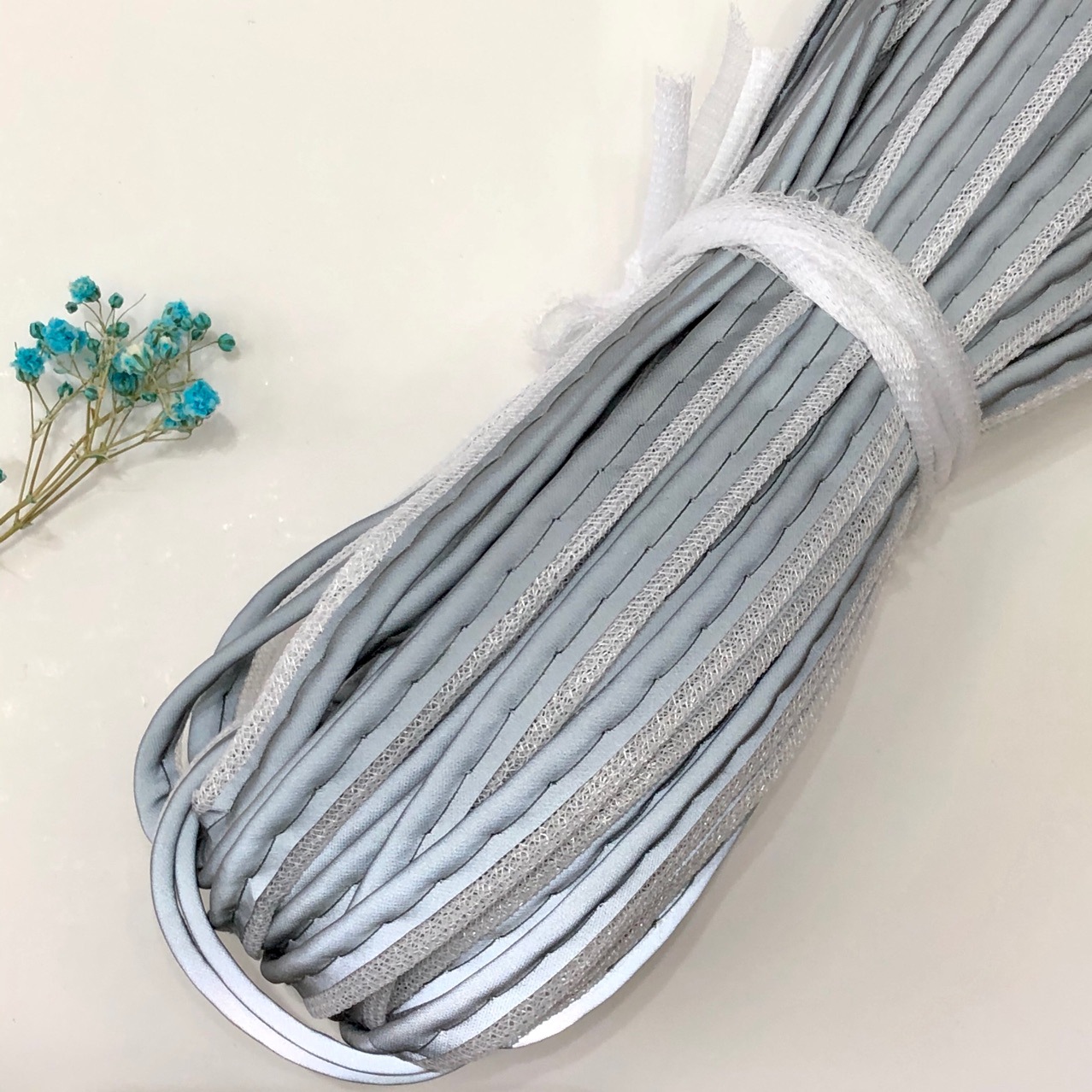 新款高亮反光包边带 嵌牙银色子母带 服装辅料装饰夜光反光滚边条