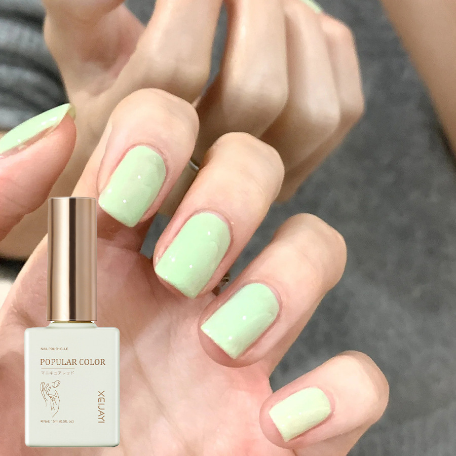 Pure Color new white nail polish glue nude transparent nail polish shop special high-grade nail polish lasting firm Factory wholesale