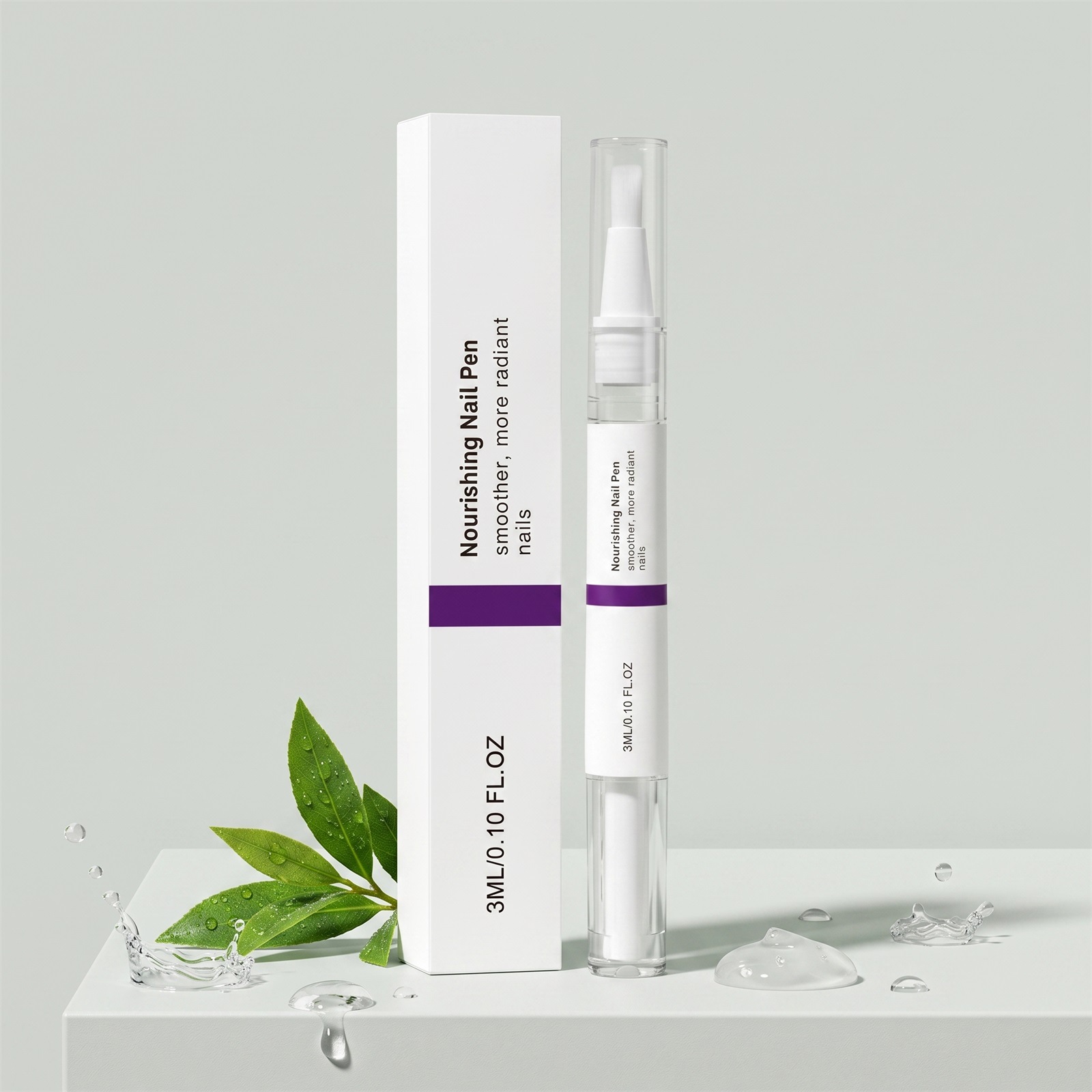Nail Care Pen, Gentle Care for Hands and Feet, Moisturizes Nail Surface, Cleans and Protects Nails, Easy to Apply, Portable Nail Pen