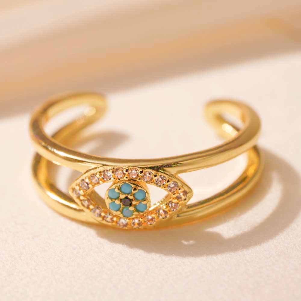 Glittrande designerring för kvinnor, elegant och bekväm_voghion.com