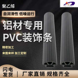铝材材pvc装饰条挤出异型塑料条PVC包边条门窗装饰条挤出塑胶U型