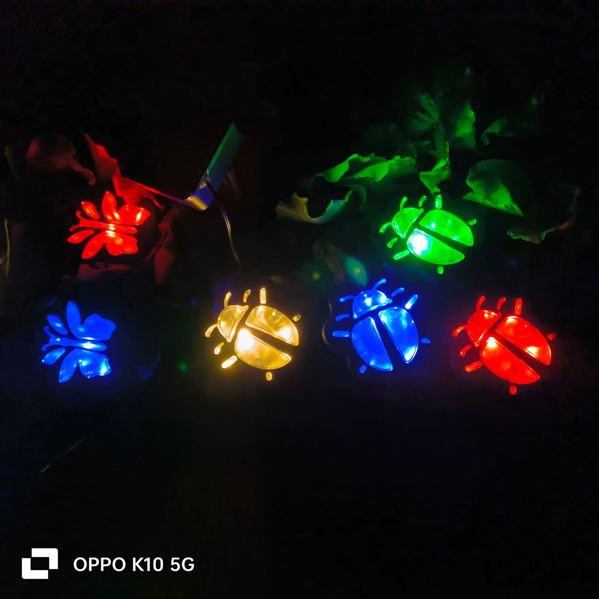 (유색광) 태양광 1~4개의 칠성무당벌레 지하등