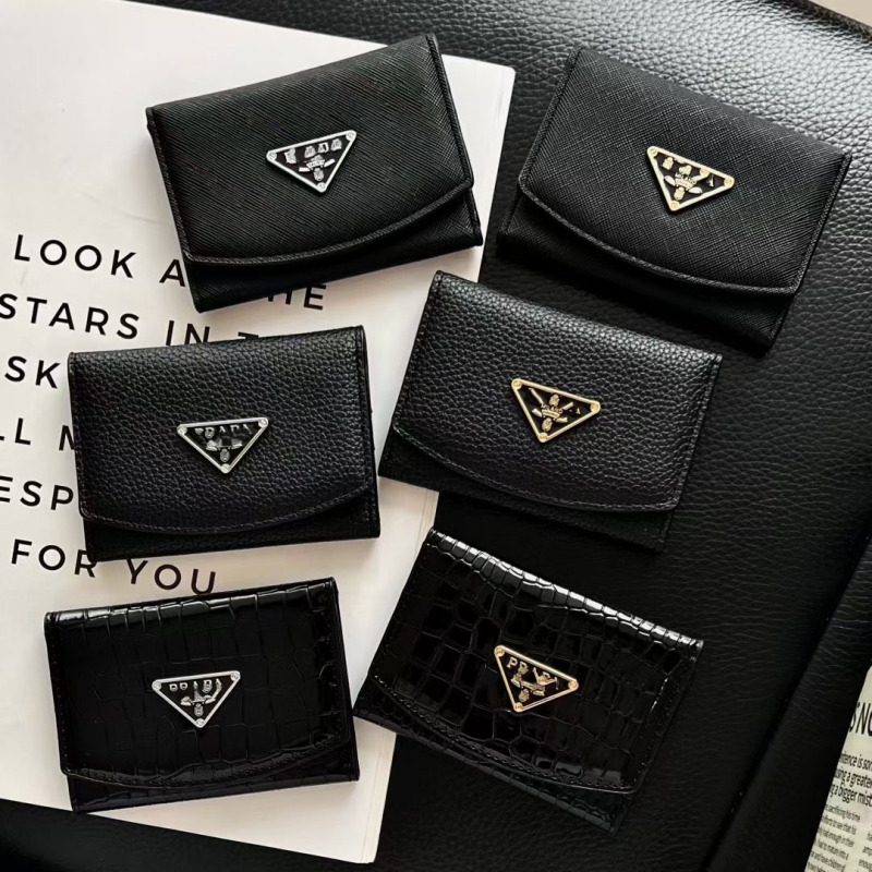 Crocodile Pattern Card Holder 70% off Card Slots Genuine Leather Trendy Accordion Bag Triangle Logo Gold Logo Credit Card