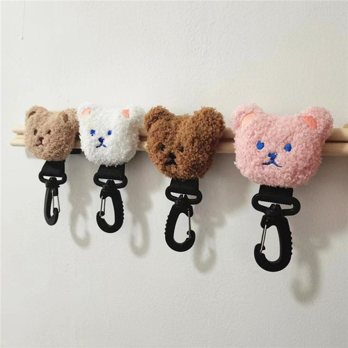 ins Korean style bear head stroller Velcro buckle stroller accessories umbrella stroller stroller walking artifact hook