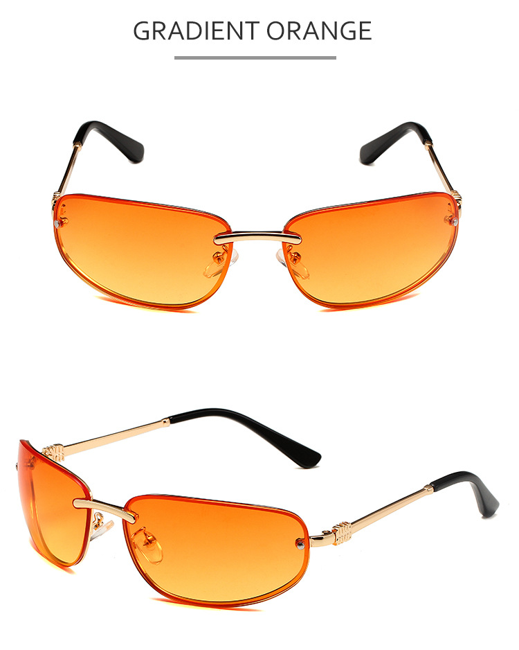 Men's Sunglasses New Millennium Style Y2K Retro Mercury Silver Frameless Fashion Sunglasses Hip Hop Sunglasses_viptrois.com