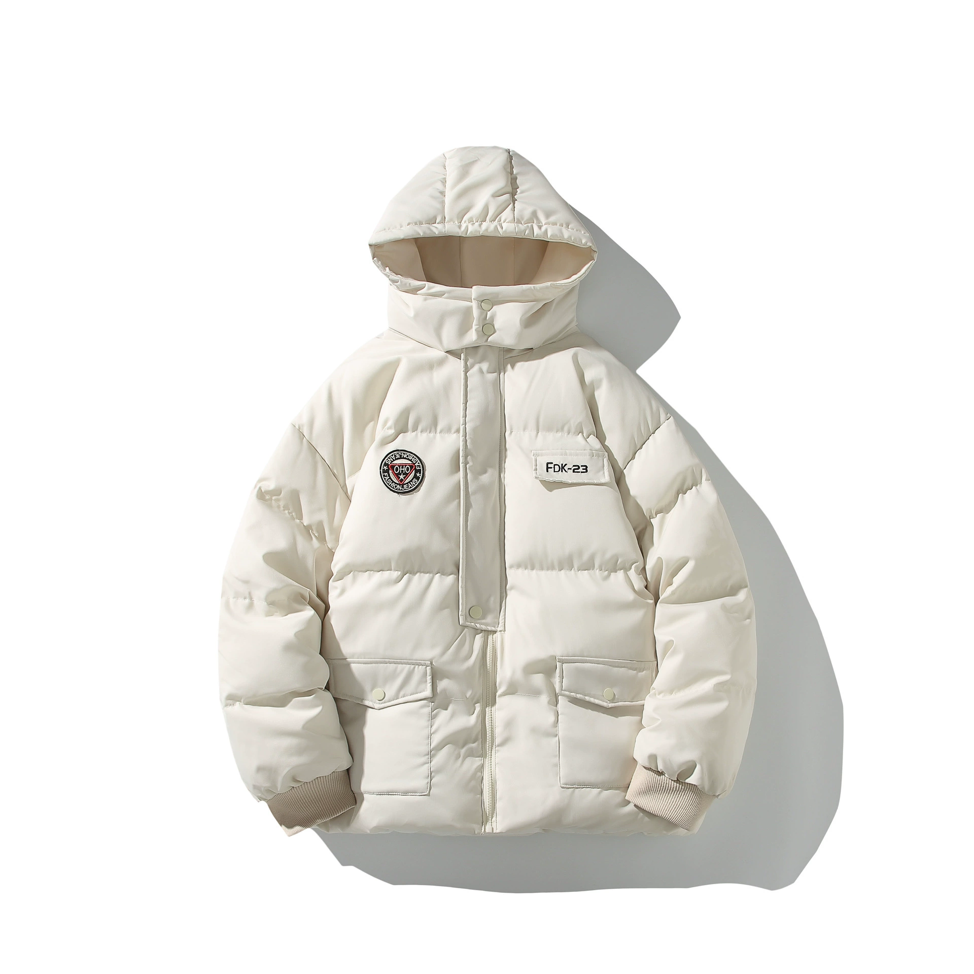 Демисезонная куртка-парка oversize с капюшоном для подростков, американский стиль, теплая легкая