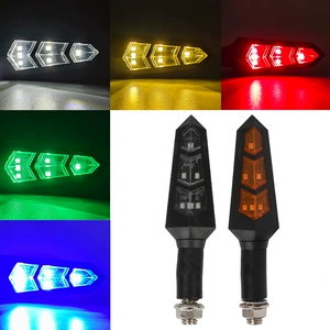 12V Three-Segment Sequential Led Turn Signal Light Suitable for Electric Motorcycle Modification Arrow-Shaped Sequential Indicator Light