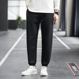 Демисезонные спортивные тонкие штаны, свободный прямой крой, оверсайз, в корейском стиле