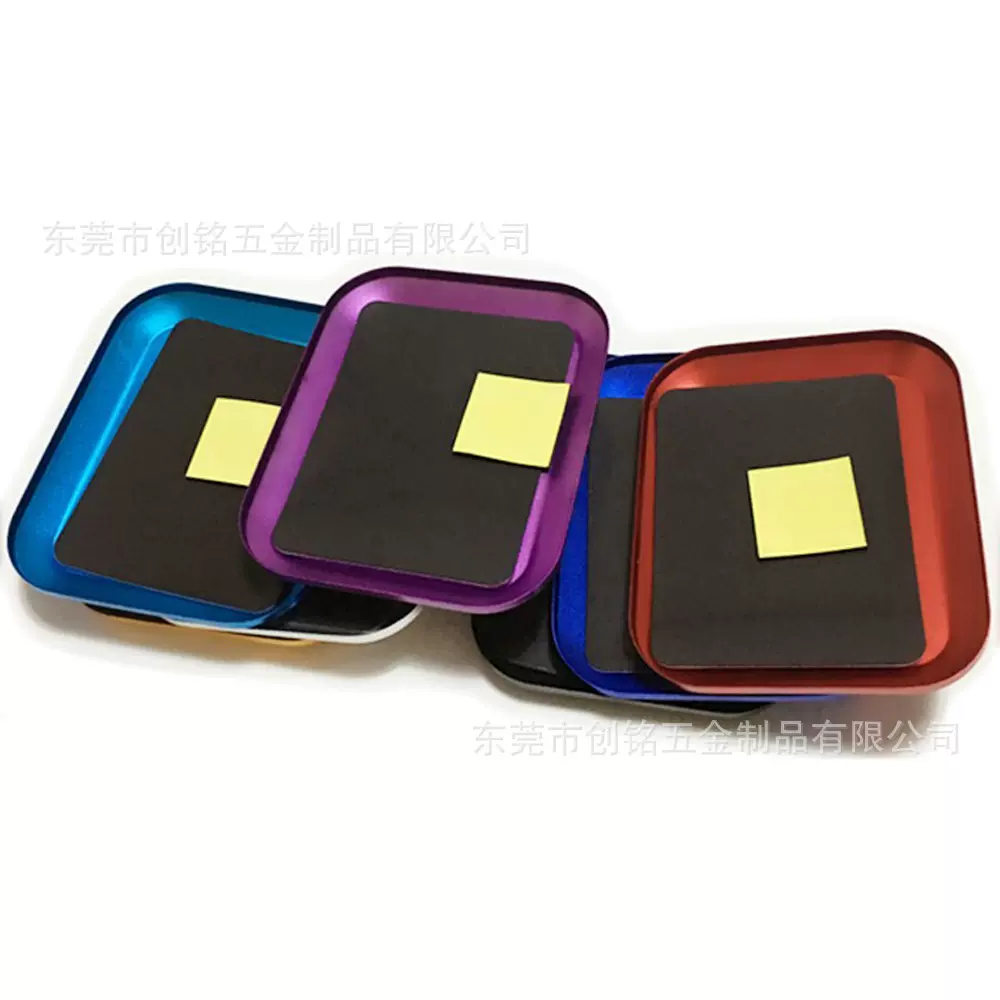 模型螺丝盘铝合金多色可选磁吸盘子实用航模配件零件磁力螺丝托盘