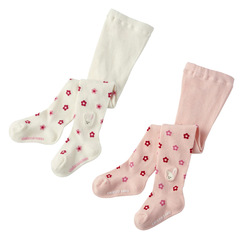Miki One-Piece Stockings, Japanese Style Girl's Cartoon Cute CS Flower Rabbit Embroidered Ankle Socks for Babies