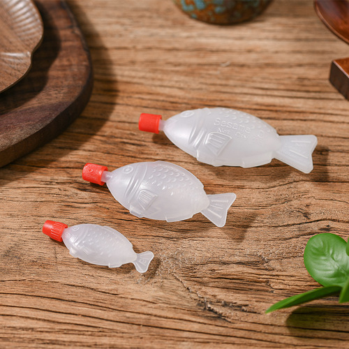 Small Fish Type Sushi Sauce Bottle, Packaged Disposable Sauce Bottle, Soy Sauce Bottle, Creative PE Food Grade Plastic Bottle