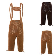 European and American Halloween adult men's German beer festival clothing men's suspenders pants costume party dress 