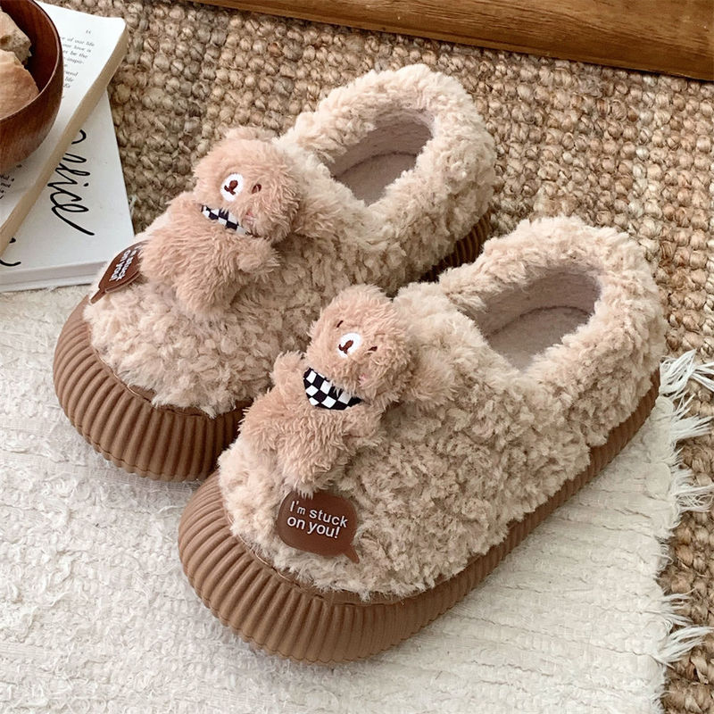 Scarf, Teddy Bear, Lamb Wool, Everyday Simple Style, Ins Cotton Boots, New Winter Model, Comfortable Outdoor Wear, Bread Cotton Slippers for Women Scarf, Teddy Bear, Lamb Wool, Everyday Simple Style, Ins Cotton Boots, New Winter Model, Comfortable Outdoor Wear, Bread Cotton Slippers for Women