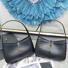 跨境货源2025新款杨树林同款真皮女包高级质感腋下包包hobo手拎包