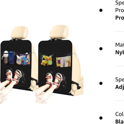 protection cover anti-dirty cushion | Chair back anti-kick pad