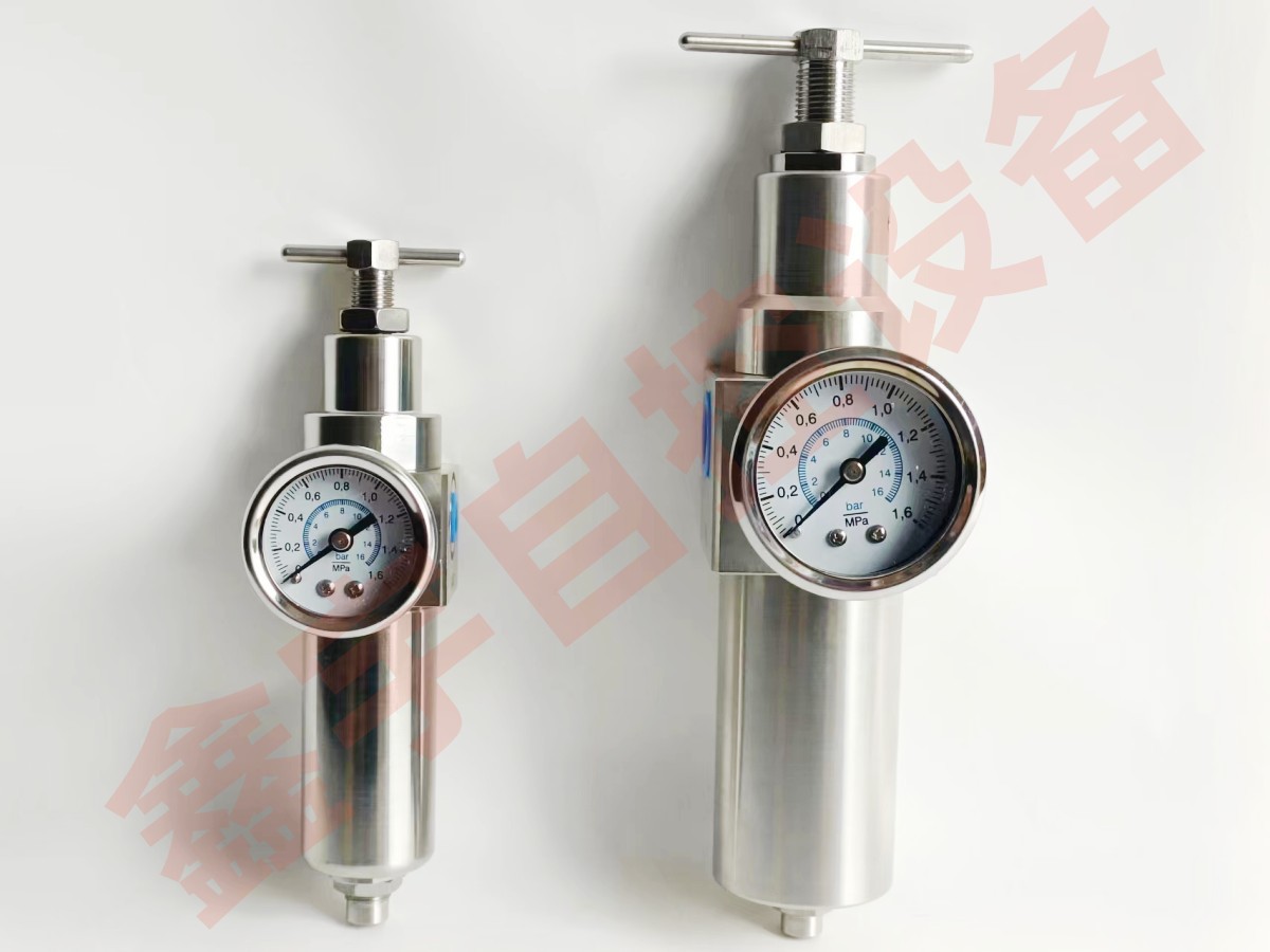 316不锈钢过滤调压阀 空压机油水分离器 不锈钢气动三联件