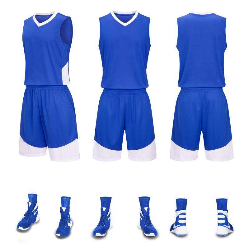 Juego de ropa de baloncesto para niños y niñas, ropa de entrenamiento juvenil, uniformes universitarios, manga ultra corta se puede imprimir A86