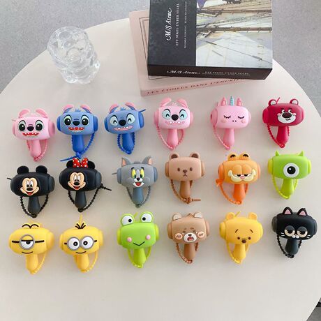 Sanrio Keychains Creative Silicone Sanrio Sound-Making Hammer Pendant Keychain C