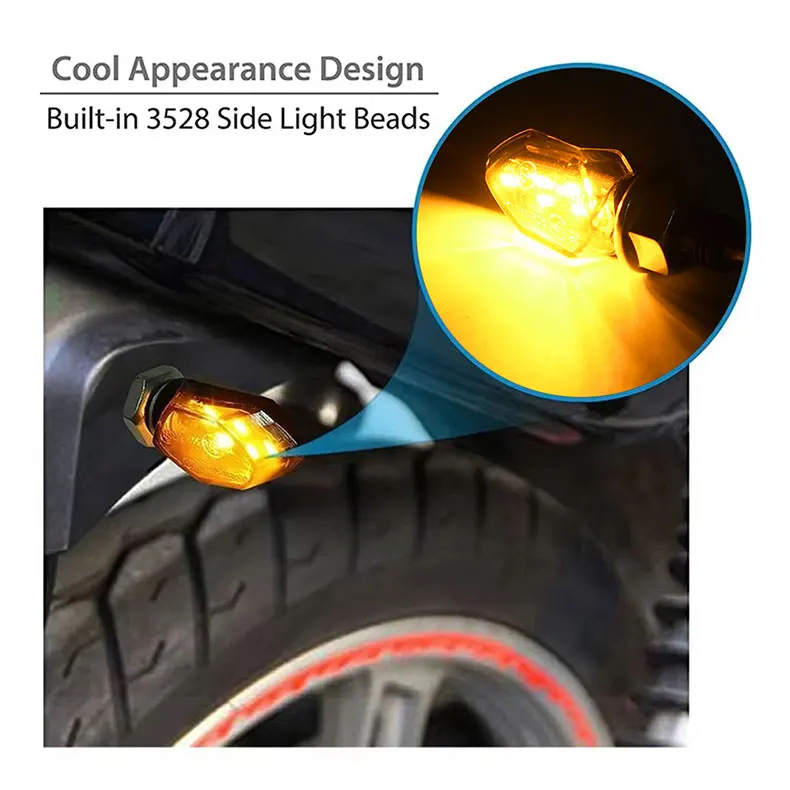 Aliexpress's Popular Led Motorcycle Turn Signal High-Quality Atmosphere Light Decorative Electric Vehicle Lighting Prompt Light