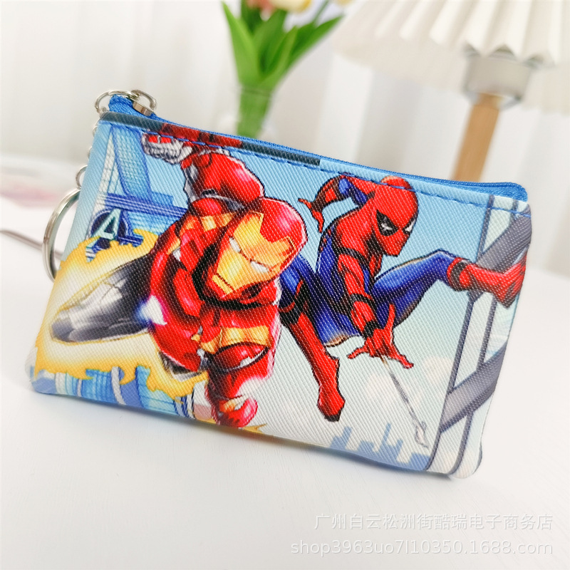 Bolso de la moneda de los niños de dibujos animados lindo niños y niñas monedero bolso de La Moneda bolso de la tarjeta de cremallera pequeña bolsa regalo del estudiante de la escuela primaria