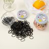 Children's black hair rope, fresh cute ponytail, Korean style, simple and elegant design, internet celebrity