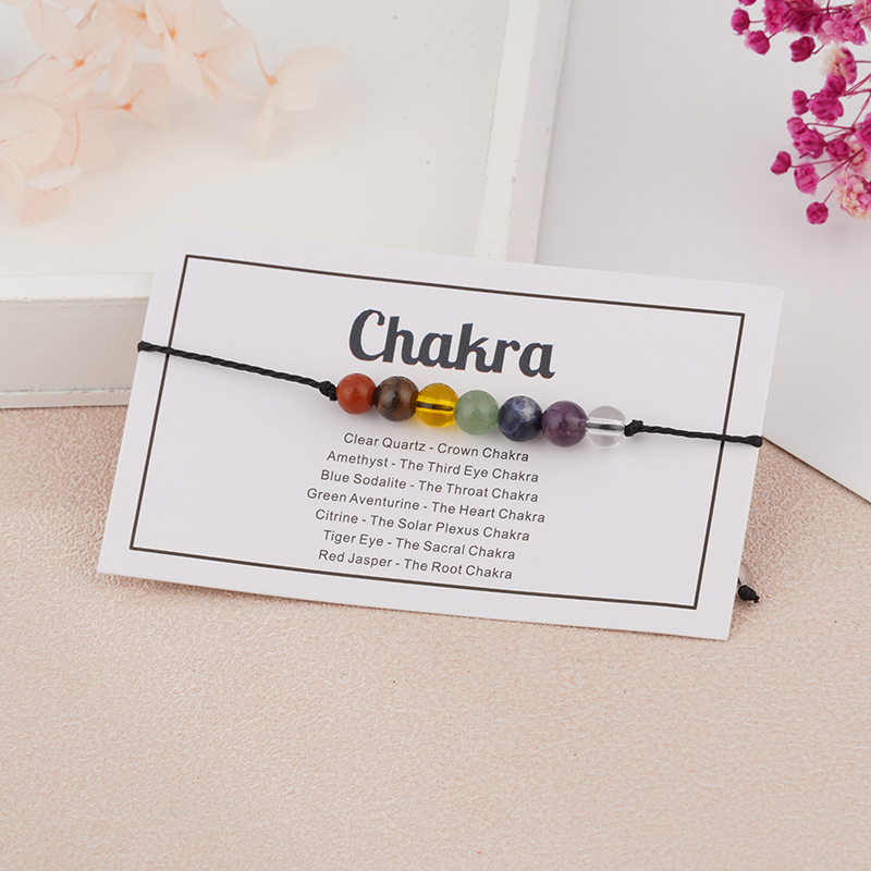 Cross-border New Stone Beaded Wax Line Bracelet Amethyst Flash Stone Combination Anxiety Bracelet Creative Crystal Women's Hand Rope
