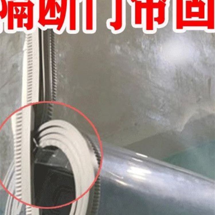 Clip de retención de cortina de puerta de goma blanda cortina de aire acondicionado clip de almacenamiento transparente supermercado libre de perforación contra caída congelador