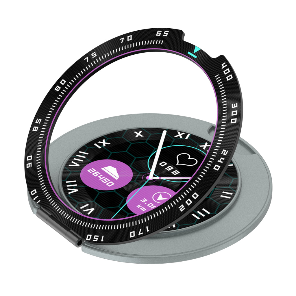 Nueva esfera 360 rotatoria pulgar soporte de teléfono móvil reloj de escritorio perezoso soporte para cualquier modelo