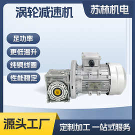 定制铝壳YE3电机工业2极4极6极涡轮减速机定做机床三相异步电动机