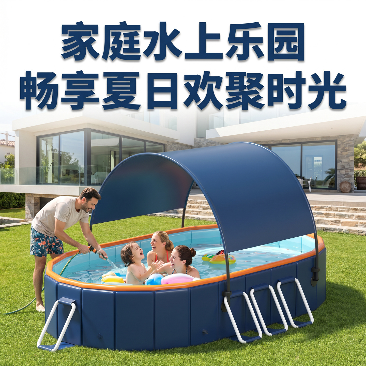 Transfronterizos sin explosión inflable piscina al aire libre soporte plegable piscina gruesa desgaste piscina infantil al por mayor