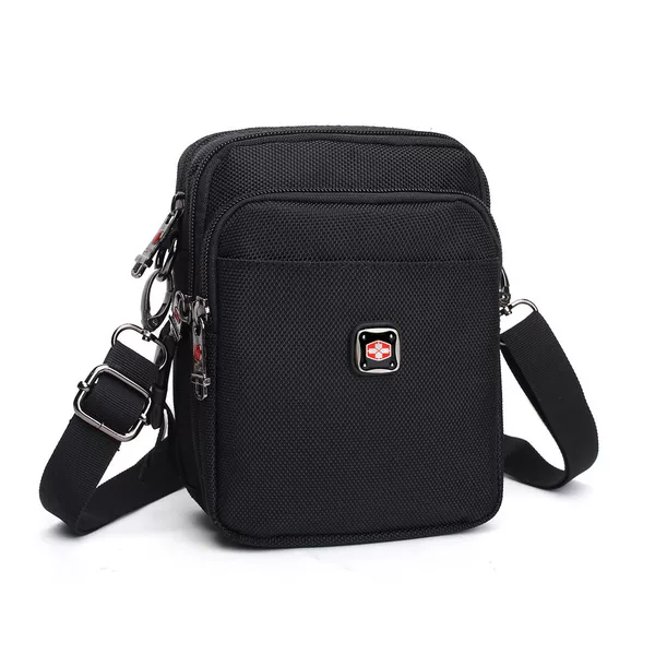 Swiss Army Knife Shoulder Bag Men's Crossbody Bag Mobile Phone Waist Bag Women's Small Backpack Large Capacity Tool Bag Trendy Rivets