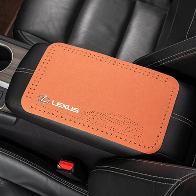 armrest box pad central – Anti-slip mat - suede-armrest-mat-lexus-hot-orange