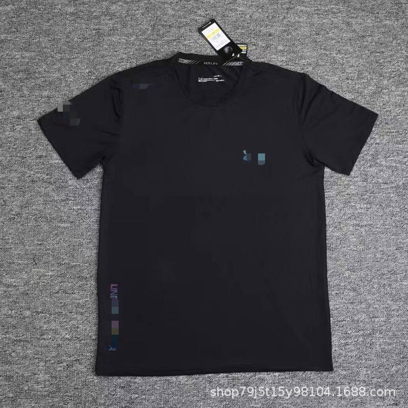 丸首速乾アイスシルク半袖Tシャツ メンズ 夏 スポーツ ランニング フィットネス ゆったり 通気性 トレーニングウェア 抗菌|undefined