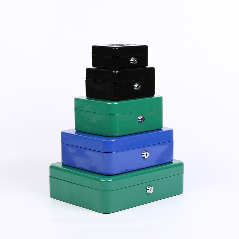 Caja de Efectivo Portátil con Llave de Acero y Plástico Antirrobo para Hogar image 6