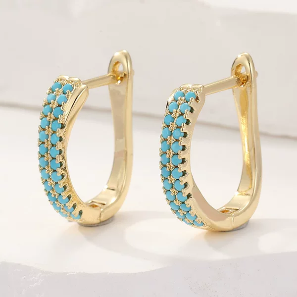 Morning Moon Cross-Border Earrings Hong Kong Style Retro Vintage Fresh Style Hoop Earrings Source Supply