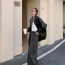 港风潮男夏季新款2025个性字母牛仔裤嘻哈ins潮高街潮流痞帅长裤