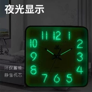 跨境热卖夜光挂钟数字指针客厅卧室发绿光钟表配件荧光表针