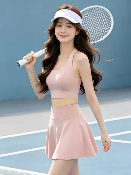 Women's sports casual short skirt, anti-exposure yoga skirt, running fitness tennis badminton pleated hip-hugging skirt-pants new style