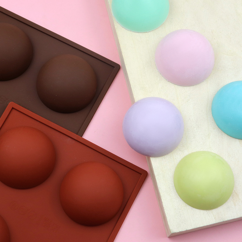 寻味6连半圆形硅胶蛋糕模 硅胶月饼模硅胶蛋糕模手工皂模DIY 烘培