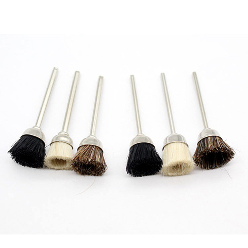 Jade mirror polishing tool grinding head mini electric small brush with rod cleaning soft wool wheel 2.35 handle
