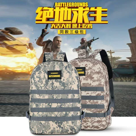 Camouflage Backpack Pubg Backpack Level 3 Bag Large Capacity Outdoor Travel Bag for Men and Women Student School Bag