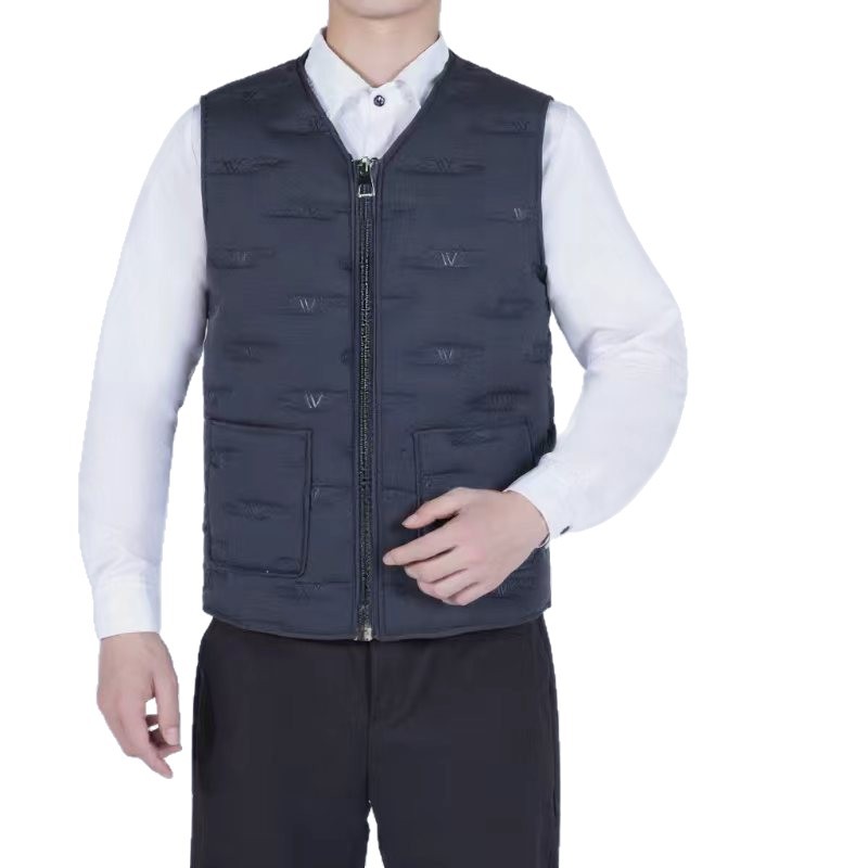 Añadir camelón de algodón grueso chaleco de hombre otoño y invierno nuevo chaleco de calor frío chaleco de moda para papá