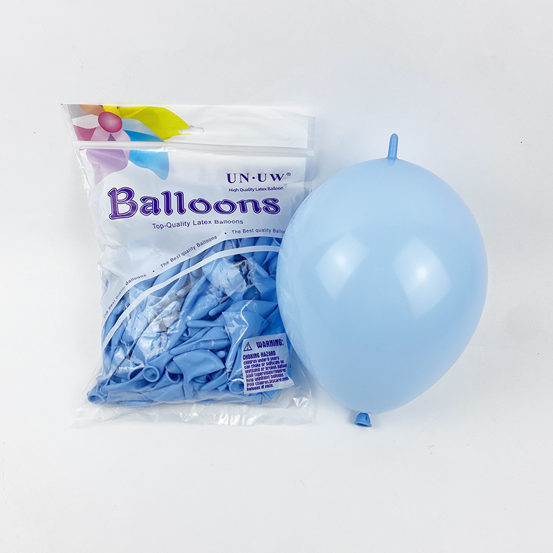 Globos con Cola de 10 Pulgadas para Fiestas, Color Sólido