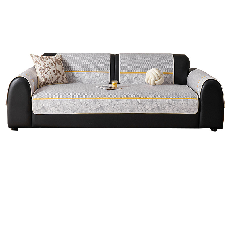 Nuevo cojín de sofá chino simple nuevo estilo chenilla cuatro estaciones universal fijo antideslizante cojín toalla cubierta de sofá de lujo ligero